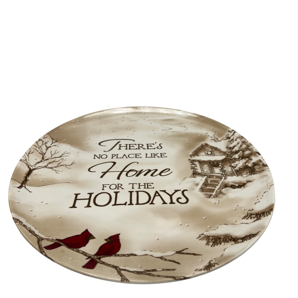 Decorative Plate There's No Place Like Home For The Holidays Carson Home Accents
